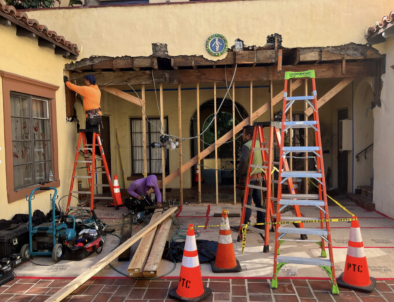PAR Construction crew performing a soft-story retrofit
