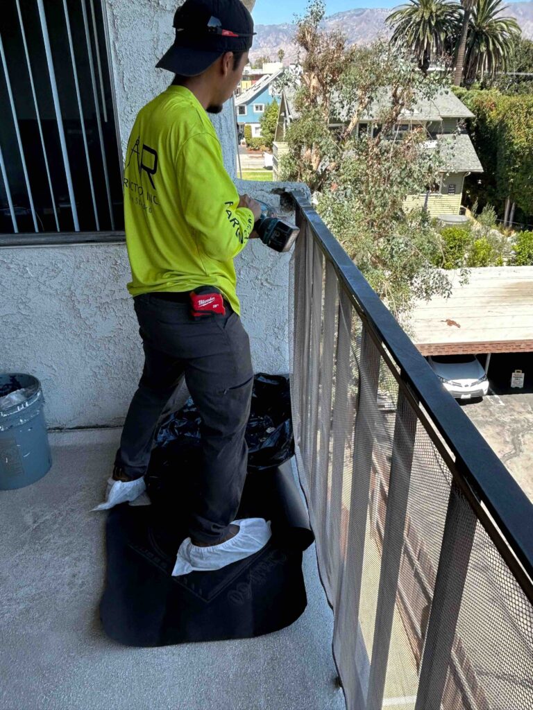 PAR Team Member Conducting SB721 Inspection on a Multifamily